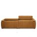 Sofá Decorativo Lorenzo 3 Lugares Sala de estar 240cm Reclinável e Retrátil Couro Caramelo Manchado G88 - Gran Belo