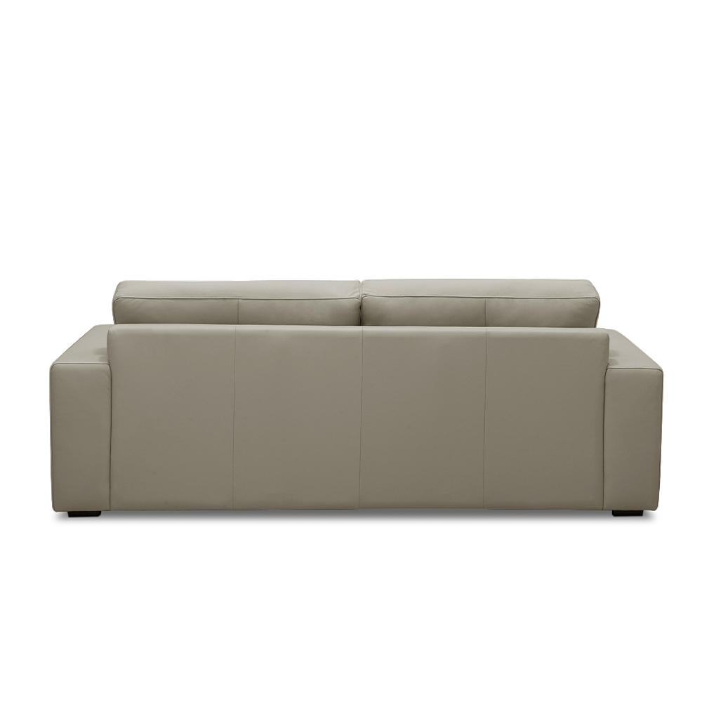 Sofá Decorativo Mendes 2 Lugares Sala de estar 150cm Pés em Madeira Couro Bege G88 - Gran Belo