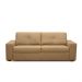 Sofá Decorativo Mendes 2 Lugares Sala de estar 205cm Pés em Madeira Couro Nude G88 - Gran Belo