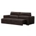 Sofá Decorativo Monica 3 Lugares Sala de estar 252cm Reclinável e Retrátil Couro Marrom Capuccino G40 - Gran Belo