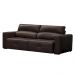 Sofá Decorativo Monica 3 Lugares Sala de estar 252cm Reclinável e Retrátil Couro Marrom Capuccino G40 - Gran Belo