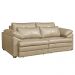 Sofá Decorativo Piece Bipartido Retrátil Sala de Estar 175cm Couro Bege G58 - Gran Belo