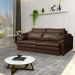 Sofá Decorativo Piece Bipartido Retrátil Sala de Estar 175cm Couro Caramelo G58 - Gran Belo