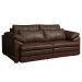 Sofá Decorativo Piece Bipartido Retrátil Sala de Estar 175cm Couro Caramelo G58 - Gran Belo