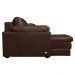 Sofá Decorativo Piece Bipartido Retrátil Sala de Estar 215cm Couro Caramelo G58 - Gran Belo