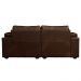 Sofá Decorativo Piece Bipartido Retrátil Sala de Estar 215cm Couro Caramelo G58 - Gran Belo