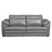 Sofá Decorativo Piece Bipartido Retrátil Sala de Estar 215cm Couro Cinza G58 - Gran Belo