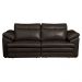 Sofá Decorativo Piece Bipartido Retrátil Sala de Estar 215cm Couro Marrom G58 - Gran Belo