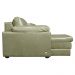 Sofá Decorativo Piece Bipartido Retrátil Sala de Estar 250cm Couro Fendi G58 - Gran Belo