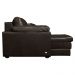 Sofá Decorativo Piece Bipartido Retrátil Sala de Estar 250cm Couro Marrom G58 - Gran Belo