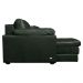 Sofá Decorativo Piece Bipartido Retrátil Sala de Estar 250cm Couro Verde G58 - Gran Belo