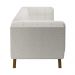 Sofá Decorativo Sala de Estar 180cm Rocket 2 Lugares Base Madeira Boucle Branco G45 - Gran Belo