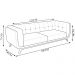 Sofá Decorativo Sala de Estar 180cm Rocket 2 Lugares Base Madeira Boucle Off White G45 - Gran Belo