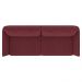 Sofá Decorativo Sala de Estar 190cm Olívia Suede Bordô G52 - Gran Belo