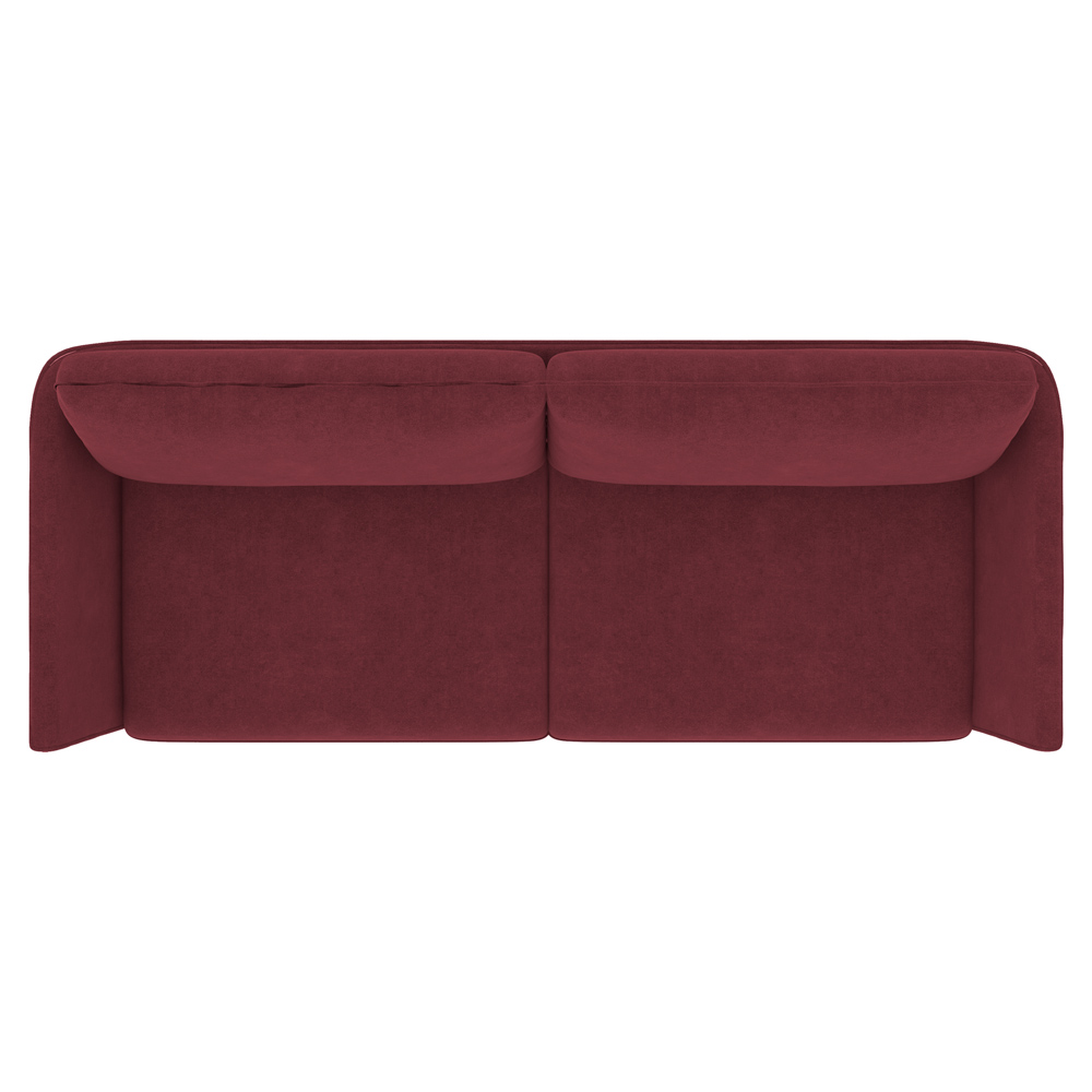 Sofá Decorativo Sala de Estar 190cm Olívia Suede Bordô G52 - Gran Belo