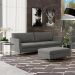 Sofá Decorativo Sala de Estar 190cm Olívia Suede Grafite G52 - Gran Belo