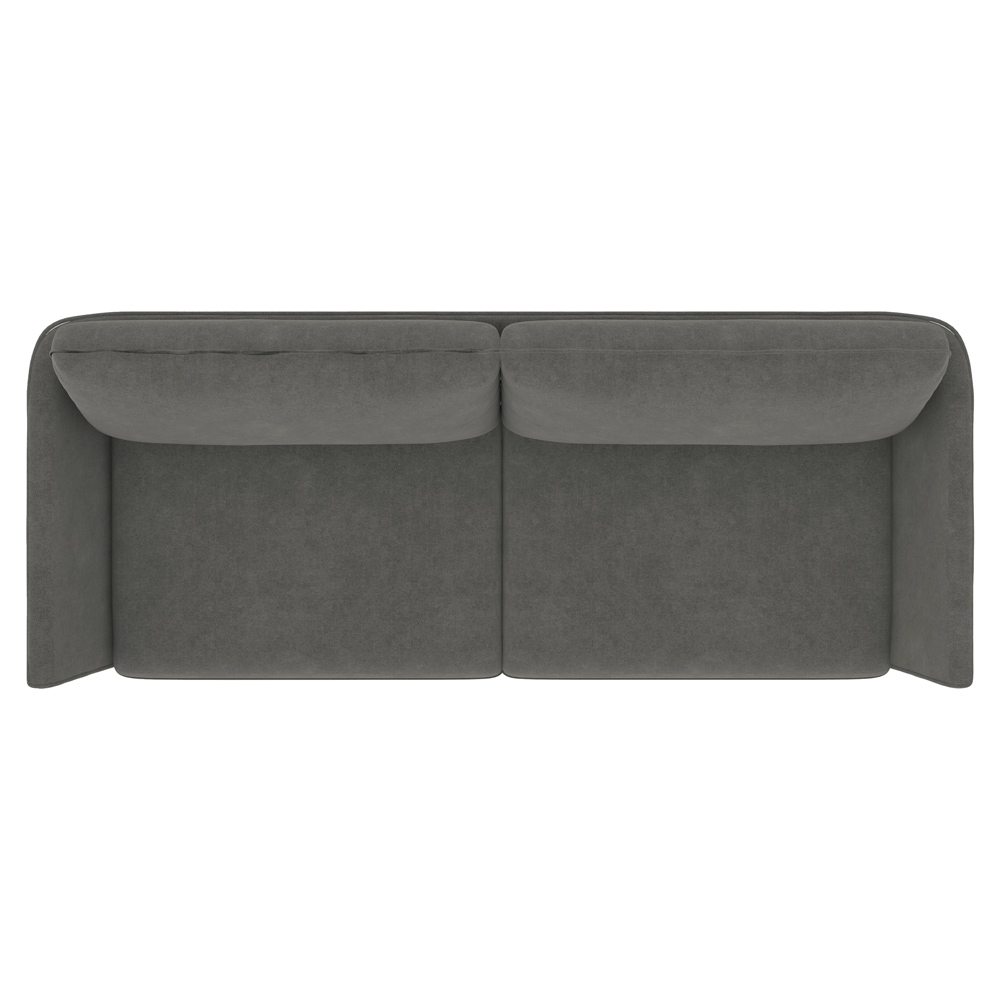 Sofá Decorativo Sala de Estar 190cm Olívia Suede Grafite G52 - Gran Belo