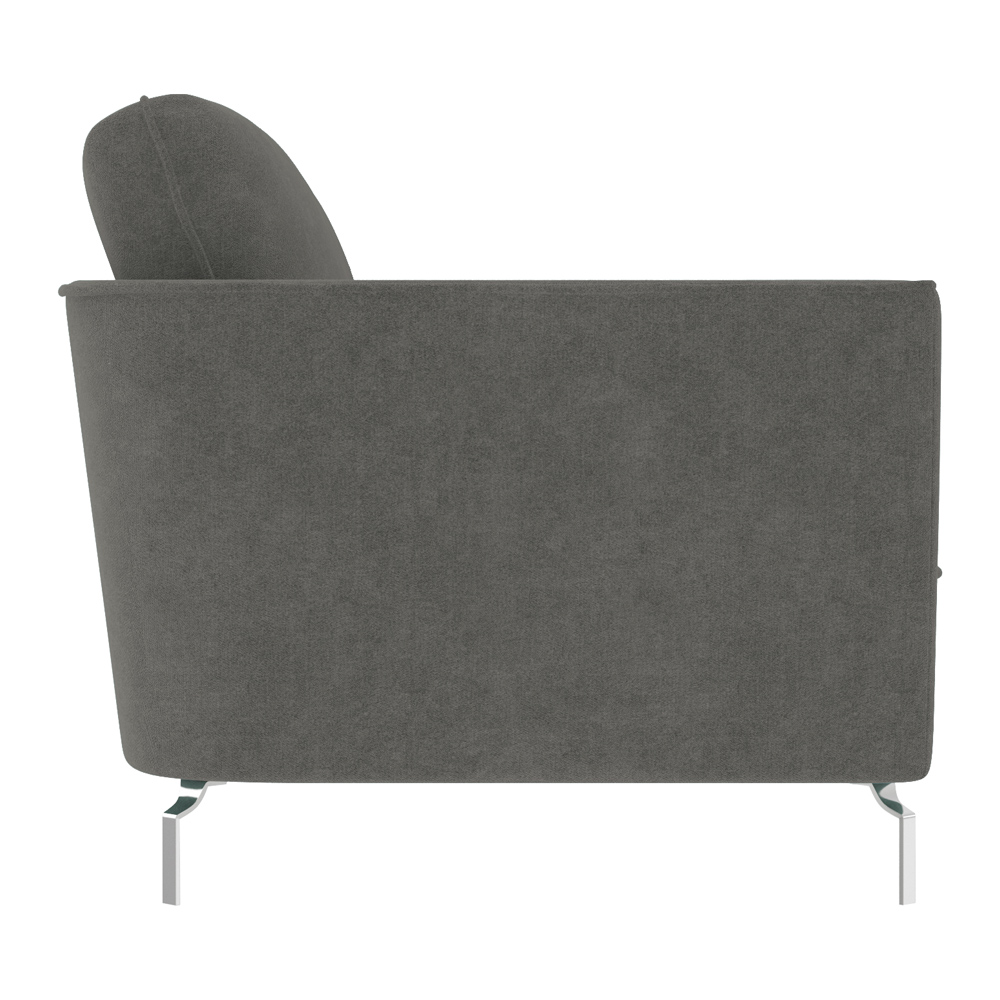 Sofá Decorativo Sala de Estar 190cm Olívia Suede Grafite G52 - Gran Belo