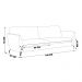 Sofá Decorativo Sala de Estar 190cm Olívia Suede Turquesa G52 - Gran Belo