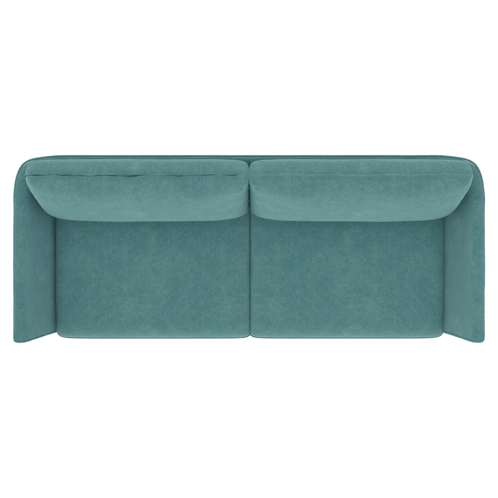 Sofá Decorativo Sala de Estar 190cm Olívia Suede Turquesa G52 - Gran Belo