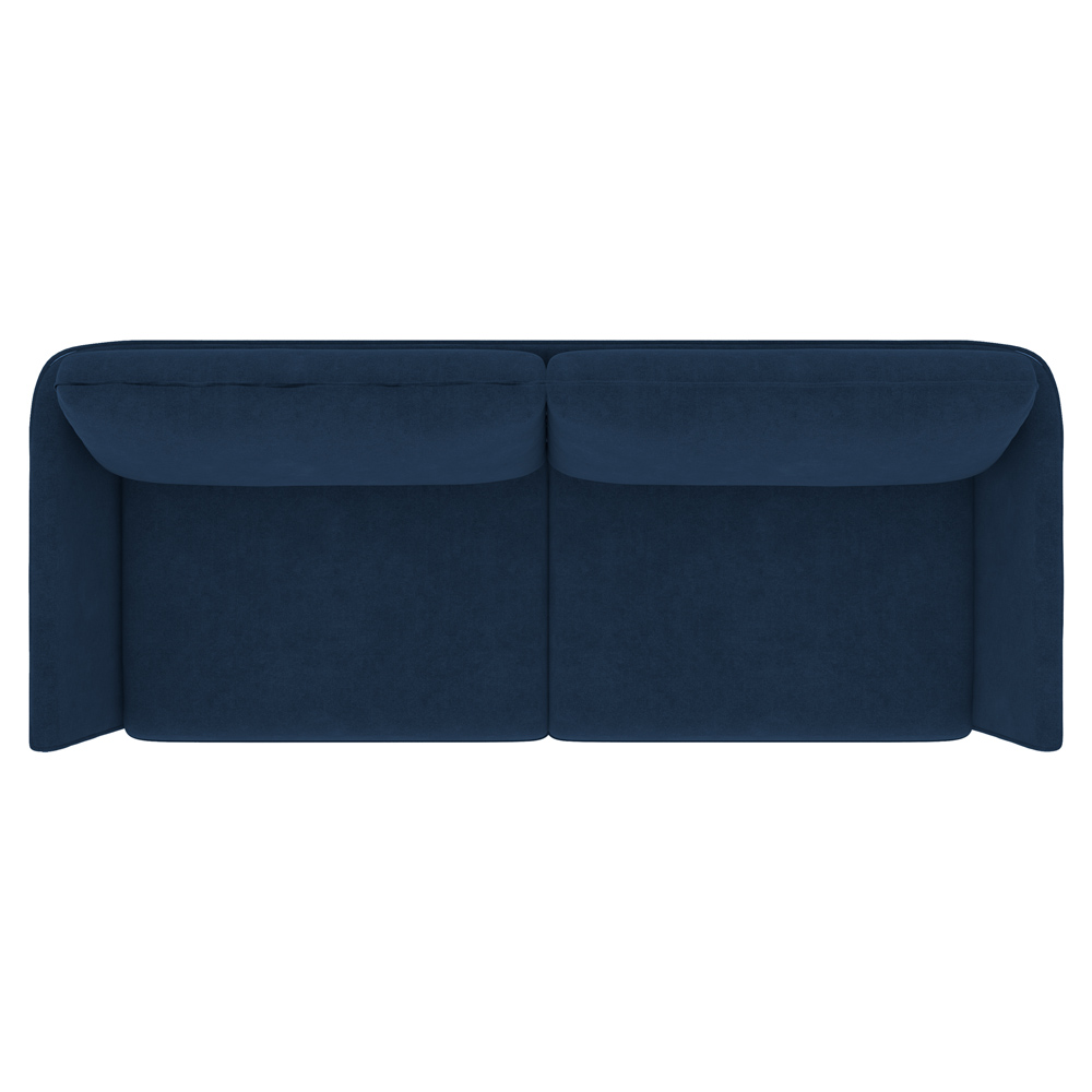 Sofá Decorativo Sala de Estar 210cm Olívia Suede Azul G52 - Gran Belo