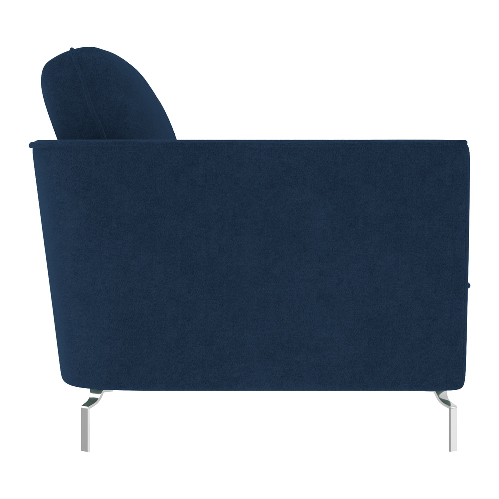 Sofá Decorativo Sala de Estar 210cm Olívia Suede Azul G52 - Gran Belo