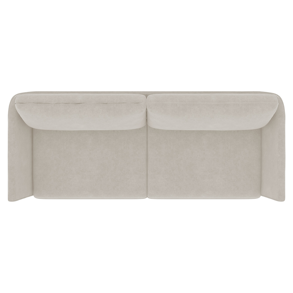 Sofá Decorativo Sala de Estar 210cm Olívia Suede Bege G52 - Gran Belo
