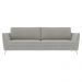 Sofá Decorativo Sala de Estar 210cm Olívia Suede Cinza G52 - Gran Belo