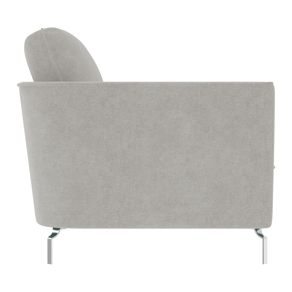 Sofá Decorativo Sala de Estar 210cm Olívia Suede Cinza G52 - Gran Belo