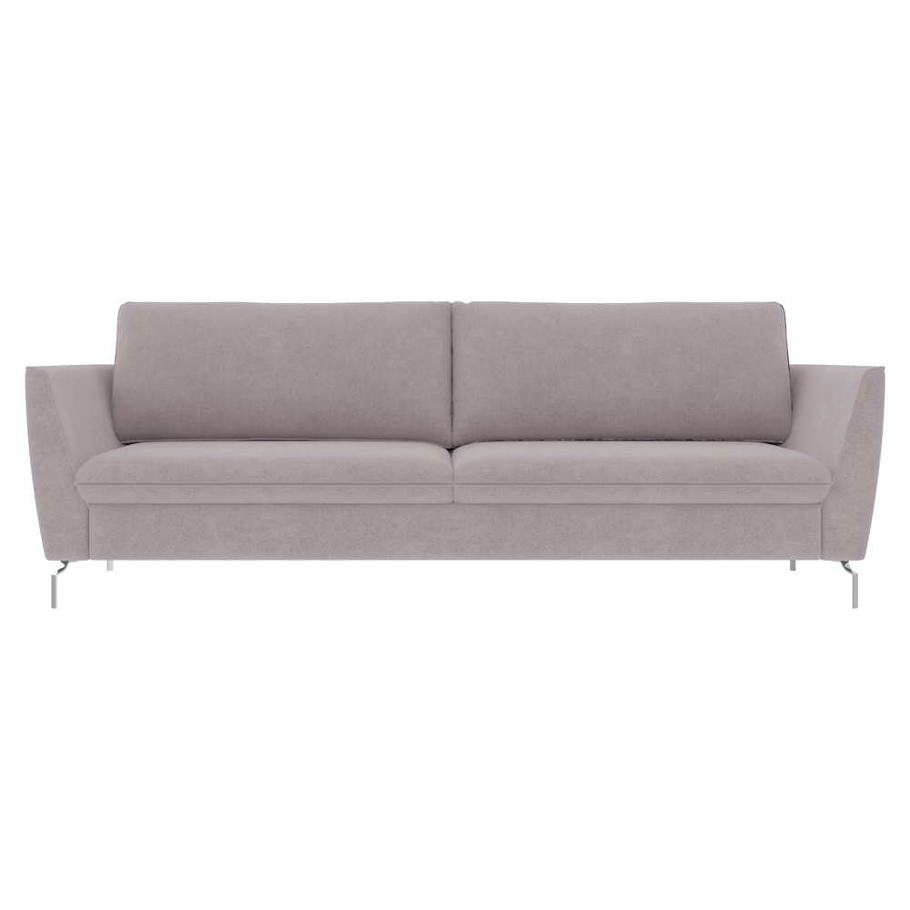 Sofá Decorativo Sala de Estar 210cm Olívia Suede Rosê G52 - Gran Belo