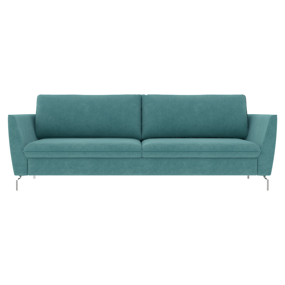 Sofá Decorativo Sala de Estar 210cm Olívia Suede Turquesa G52 - Gran Belo