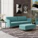 Sofá Decorativo Sala de Estar 230cm Olívia Suede Turquesa G52 - Gran Belo