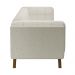 Sofá Decorativo Sala de Estar 240cm Rocket 3 Lugares Base Madeira Boucle Off White G45 - Gran Belo