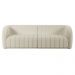 Sofá Decorativo Sala de Estar 252cm Adam 3 Lugares Boucle Off White G45 - Gran Belo