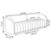 Sofá Decorativo Sala de Estar 252cm Adam 3 Lugares Boucle Off White G45 - Gran Belo