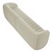 Sofá Decorativo Sala de Estar 252cm Adam 3 Lugares Boucle Off White G45 - Gran Belo