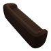 Sofá Decorativo Sala de Estar 252cm Adam 3 Lugares PU Marrom G45 - Gran Belo
