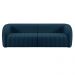 Sofá Decorativo Sala de Estar 252cm Adam 3 Lugares Veludo Azul Marinho G45 - Gran Belo
