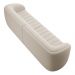 Sofá Decorativo Sala de Estar 252cm Adam 3 Lugares Veludo Bege G45 - Gran Belo