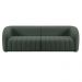 Sofá Decorativo Sala de Estar 252cm Adam 3 Lugares Veludo Cinza G45 - Gran Belo