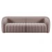 Sofá Decorativo Sala de Estar 252cm Adam 3 Lugares Veludo Rosê G45 - Gran Belo