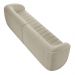 Sofá Decorativo Sala de Estar 292cm Adam 4 Lugares Boucle Bege G45 - Gran Belo