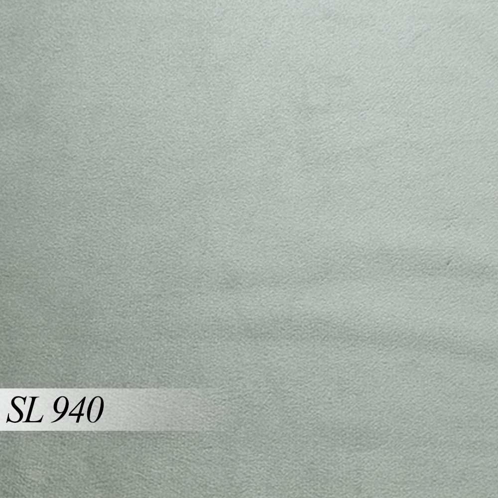 Sofá Decorativo Sala de Estar 332cm Adam 4 Lugares Veludo Cinza Claro G45 - Gran Belo