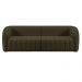 Sofá Decorativo Sala de Estar 332cm Adam 4 Lugares Veludo Marrom G45 - Gran Belo