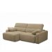 Sofá Decorativo Sala de Estar Ibiza  2 Lugares 200cm Reclinável e Retrátil Bouclê Bege G89 - Gran Belo