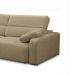 Sofá Decorativo Sala de Estar Ibiza  2 Lugares 200cm Reclinável e Retrátil Bouclê Bege G89 - Gran Belo