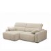 Sofá Decorativo Sala de Estar Ibiza 2 Lugares 200cm Reclinável e Retrátil Bouclê Bege Claro G89 - Gran Belo