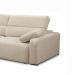 Sofá Decorativo Sala de Estar Ibiza 2 Lugares 200cm Reclinável e Retrátil Bouclê Bege Claro G89 - Gran Belo
