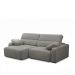 Sofá Decorativo Sala de Estar Ibiza 2 Lugares 200cm Reclinável e Retrátil Bouclê Cinza G89 - Gran Belo