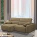 Sofá Decorativo Sala de Estar Ibiza 4 Lugares 280cm Reclinável e Retrátil Bouclê Castor G89 - Gran Belo